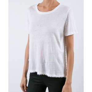 NWT Majestic Filatures White Scoop Neck Tee